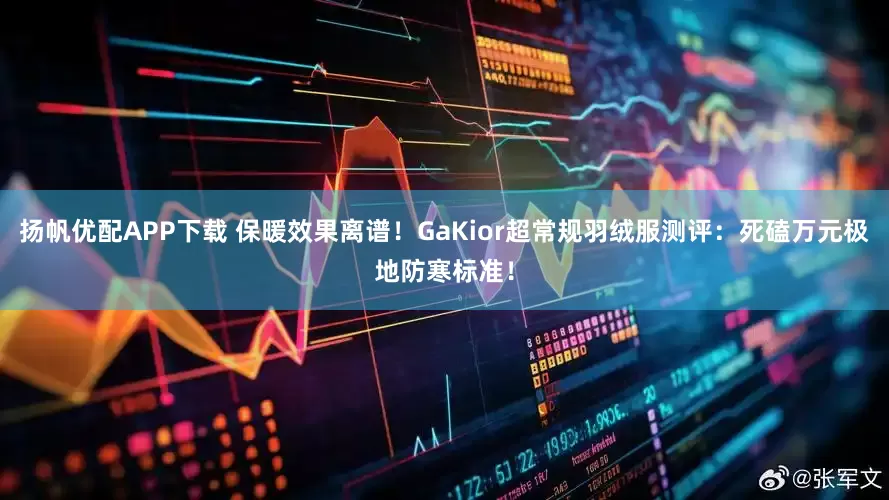 扬帆优配APP下载 保暖效果离谱！GaKior超常规羽绒服测评：死磕万元极地防寒标准！