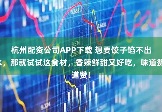 杭州配资公司APP下载 想要饺子馅不出水，那就试试这食材，香辣鲜甜又好吃，味道赞！